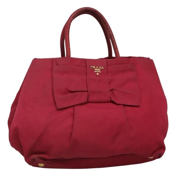 PRADA Hand Bag Nylon Pink Auth bs23687 - Picture 1 of 16